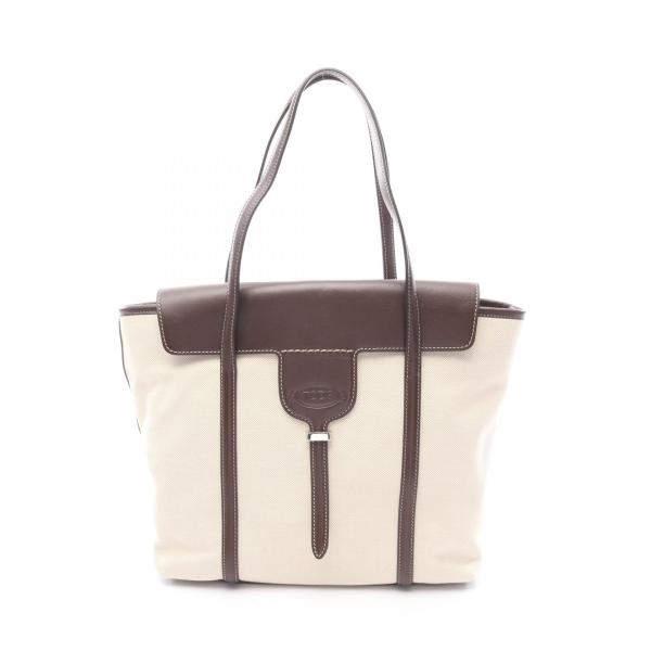 トッズ ニュージョイ ブランドオフ TOD'S キャンバス トートバッグ