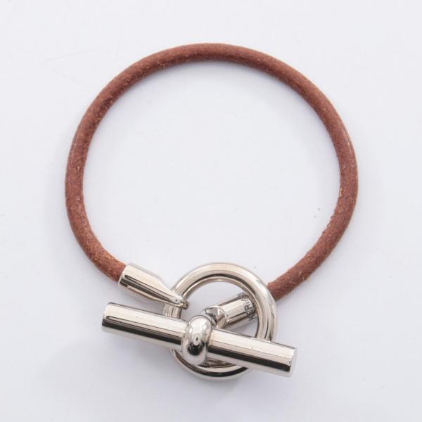 HERMES（エルメス） グレナン ブランドオフ レザー ブレスレット 中古