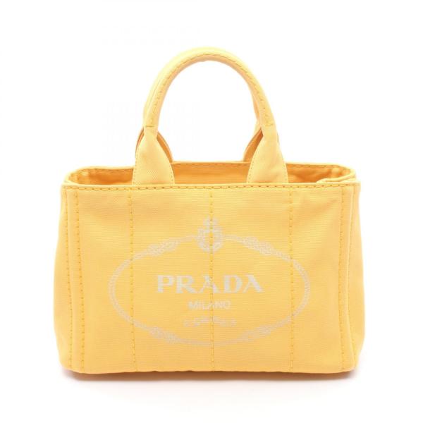 PRADA（プラダ） CANAPA カナパ ミニ ブランドオフ キャンバス トート