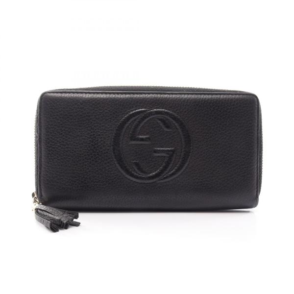 GUCCI グッチ ソーホー インターロッキングG ラウンドファスナー長財布 GUCCI（グッチ） ソーホー インターロッキングG ブランドオフ レザー