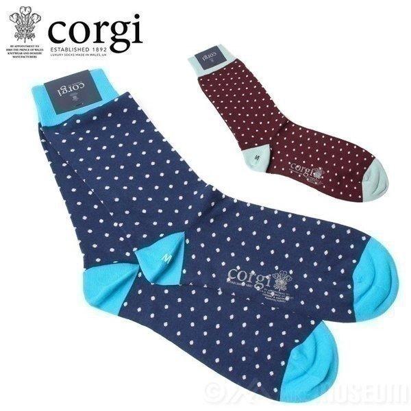 コーギ アイテム勢ぞろい Corgi 靴下 ソックス 80 45 4657 ネコポス選択で送料240円 メンズ おしゃれ