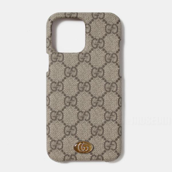 GUCCI グッチ レディース メンズ iPhone13 Pro Max ケース ロゴ 総柄 