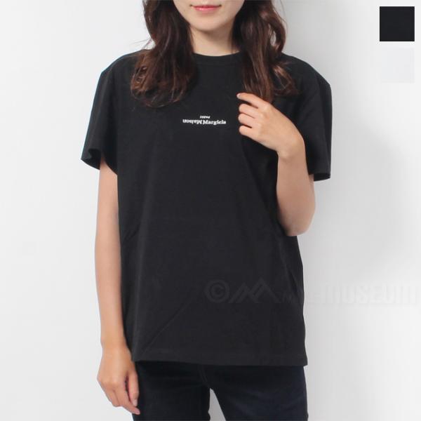 Maison Margiela メゾンマルジェラ レディース ディストーテッド ロゴ Tシャツ RE...