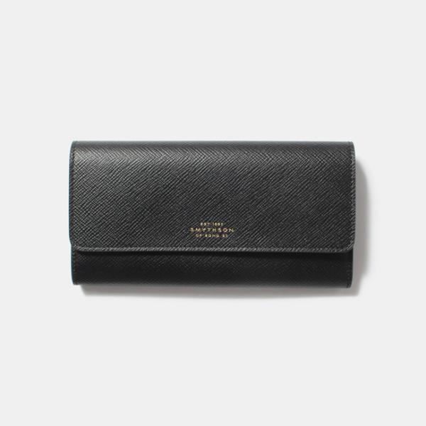 スマイソン Smythson 長財布 ウォレット Panama Large Cc Coin Purse かぶせ蓋 レザー メンズ レディース ブラック Smt インポートセレクトmikemuseum 通販 Yahoo ショッピング