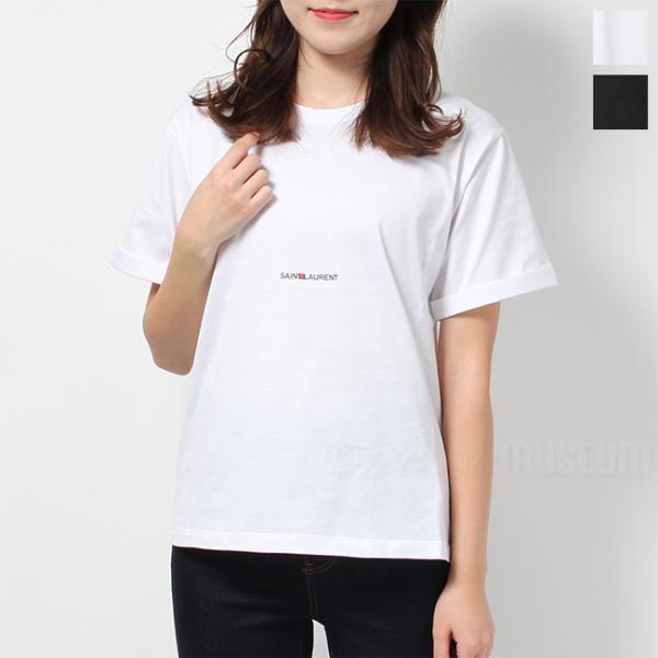 SAINT LAURENT サンローラン レディース Tシャツ CREW NECK T-SHIRT 白