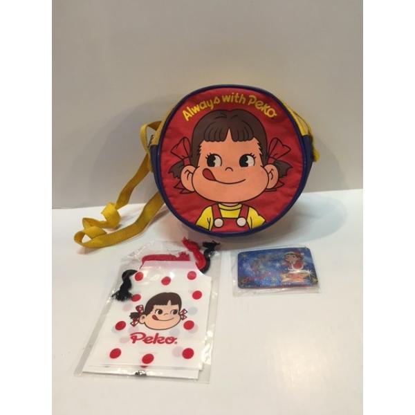 不二家 ◎不二家ペコちゃん ポシェット グッズ 赤色 Always with