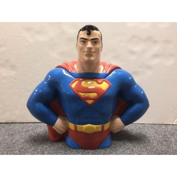 スーパーマン クッキージャー 陶器製 Superman : アンティークマイク 