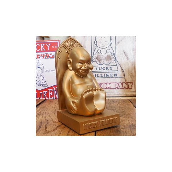 ラッキー ビリケン Billiken レジン製置物（中）ゴールド