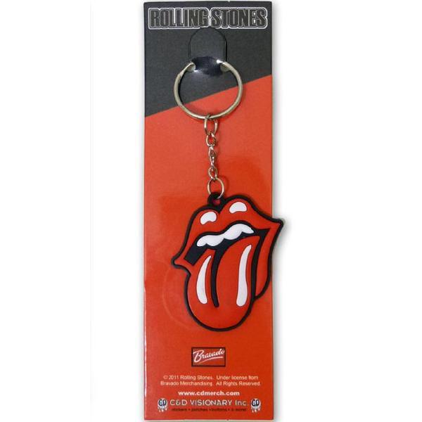 Rolling Stones ローリングストーンズ ラバーキーチェーン キーリング