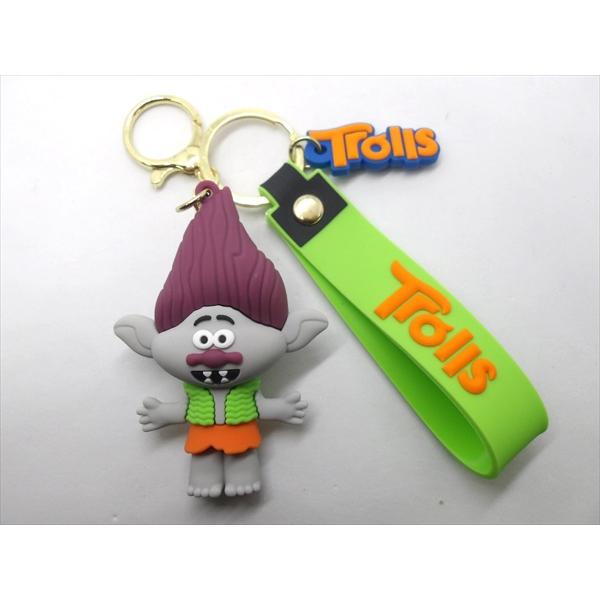 【トロールズ/TROLLS】ブランチ フィギュア付きキーホルダー 人形  ファッション雑貨 海外直輸入 アメ雑