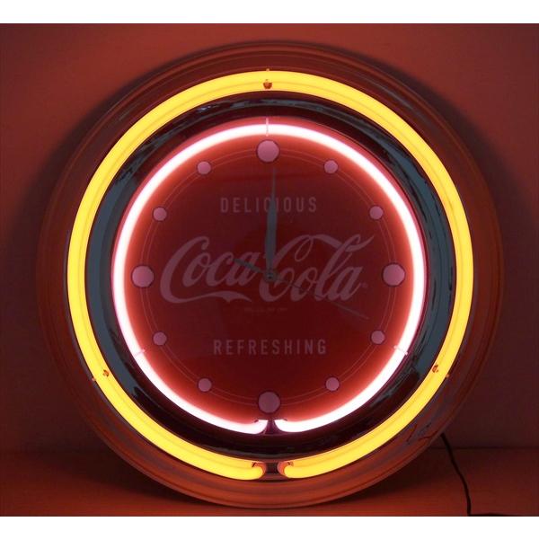 コカ・コーラ ネオン管 掛け時計 クロック ネオンクロック/Neon Clock