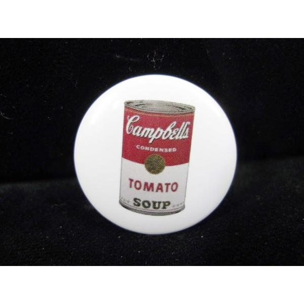 【缶バッジ/Button badge】CampBella スープ缶 缶バッジ 海外直輸入 バッジ バッチ PinBack Button Can badge アメ雑 雑貨