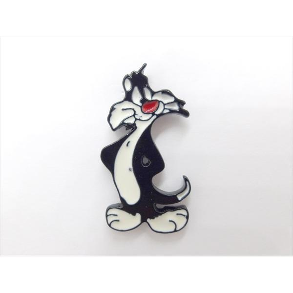 【ピンバッジ/pin badge】LOONEY TUNES シルベスター・キャット ピンズ バッジ バッチ ピンバッチ ルーニーテューンズ ルーニー・テューンズ アメ村 雑貨