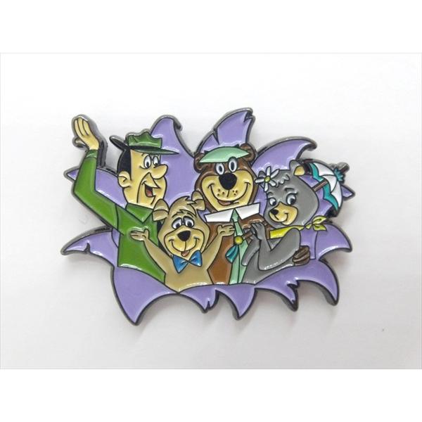 【ピンバッジ/pin badge】The Yogi Bear Show メンバー集合 ピンズ バッジ バッチ ピンバッチ クマゴロー ハンナ・バーベラ ヨギベア アメ雑 雑貨