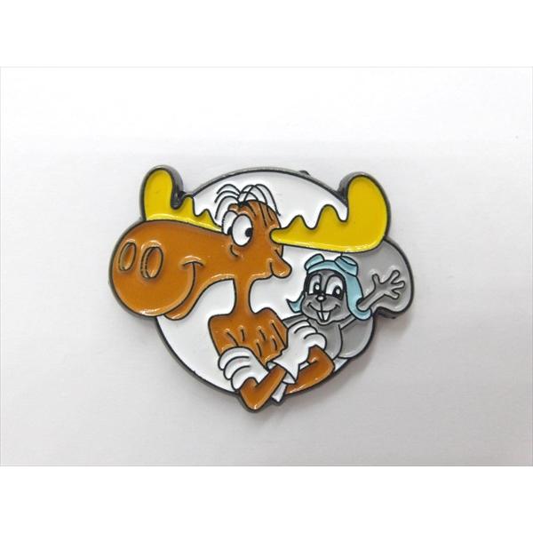 【ピンバッジ/pin badge】The Adventures of Rocky and Bullwinkle and Friends ピンズ バッジ バッチ ピンバッチ ロッキーとブルウィンクルの大冒険 アメ雑