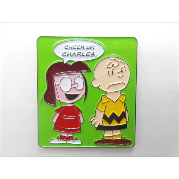 【ピンバッジ/pin badge】PEANUTS チャーリー・ブラウン&マーシー ピンズ バッジ バッチ ピンバッチ ピーナッツ スヌーピー Snoopy アメ雑