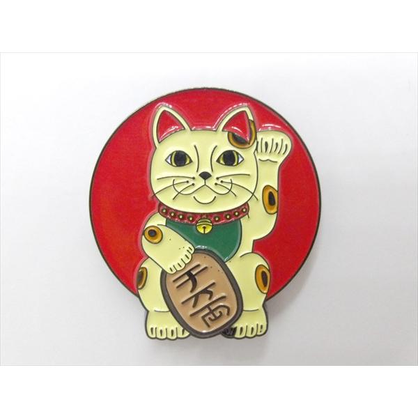 ピンバッジ/pin badge】招き猫 千万両 ピンズ バッジ バッチ