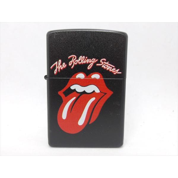 【オイルライター/Oil lighter】The Rolling Stones ロゴマーク ブラック プリントライター ライター 喫煙具 ローリングストーンズ 海外直輸入 アメ雑 雑貨