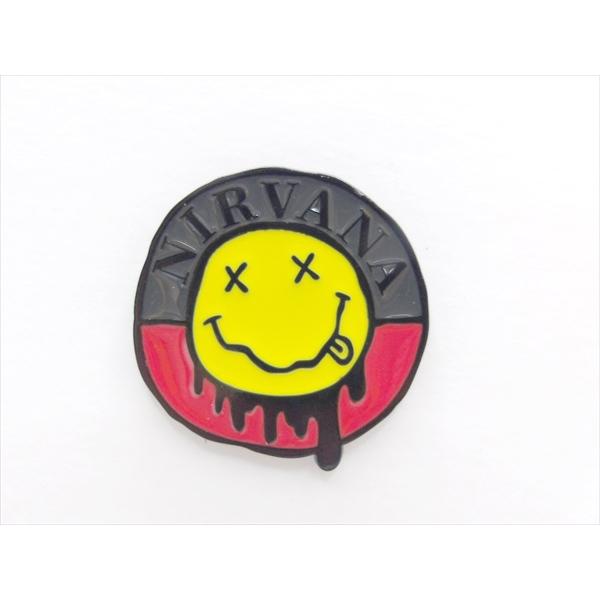ピンバッジ/pin badge】NIRVANA スマイルマーク ピンズ バッジ バッチ