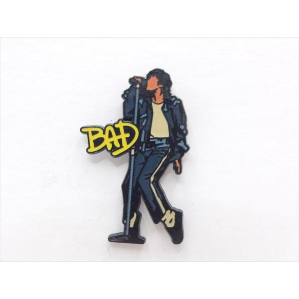 【ピンバッジ/pin badge】Michael Jackson BAD ピンズ バッジ バッチ ピンバッチ マイケルジャクソン マイケル・ジャクソン アメ雑 雑貨