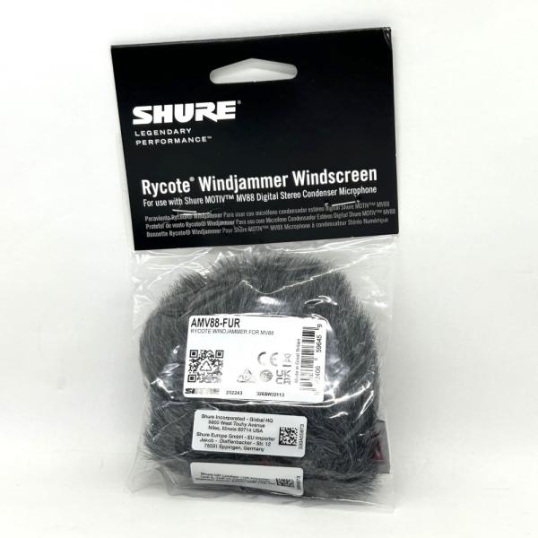 アウトレット品》 マイク 風防 ウインドジャマー SHURE AMV88