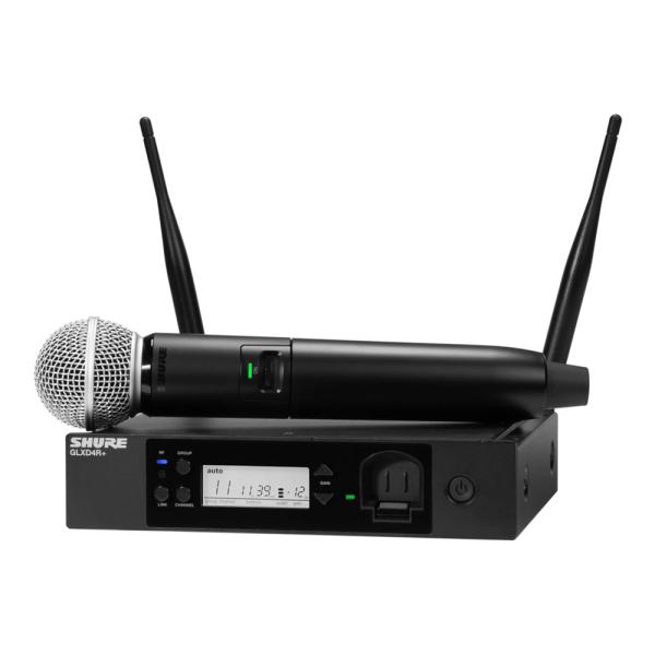SHURE GLXD24R+J/SM58-Z2 ハーフラック型受信機付 ワイヤレスマイクセット  ラックマウント対応