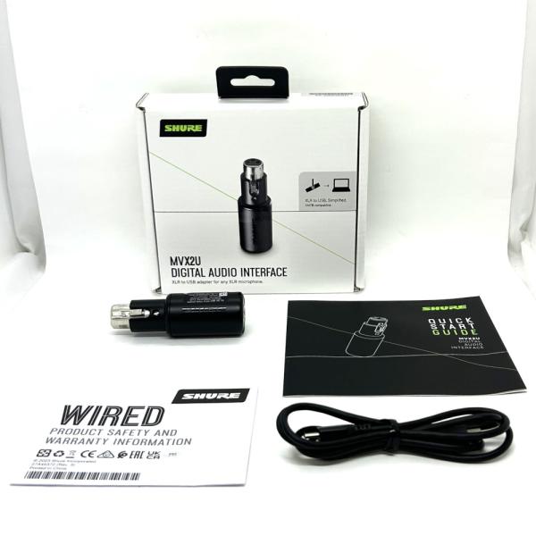 SHURE MVX2U USBオーディオインターフェイス Amazon.com: Shure MVX2U XLR-to-USB Digital Interface with