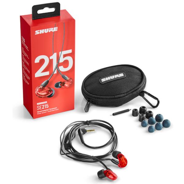 イヤホン カナル型 高遮音性 SHURE シュアー SE215SPE-RD-A 《国内正規