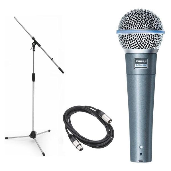 スタンド付き　SHURE BETA58A ダイナミックマイク シュアー スタンド付き SHURE BETA58A ダイナミックマイク シュアー SHURE