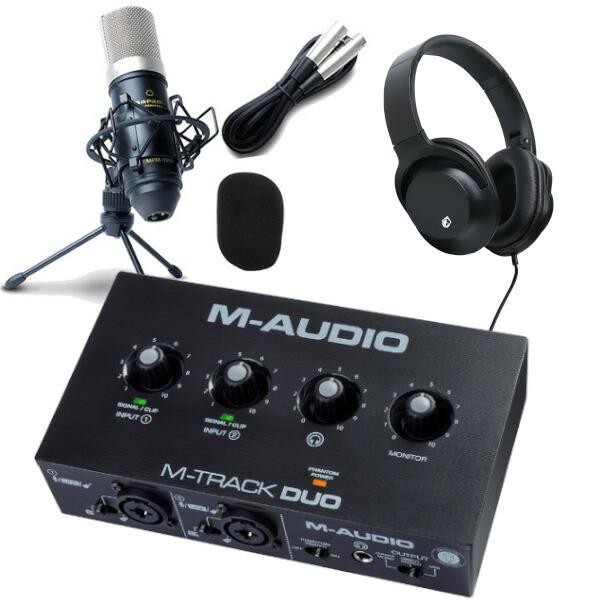 M Audio オーディオインターフェース M Track Duo コンデンサーマイク Mpm1000 ヘッドホン Khp 001 セット 0694318024997set1 三木楽器yahoo ショップ 通販 Yahoo ショッピング