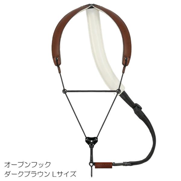 BREATHTAKING ブレステイキング サックス ストラップ ライザプレミアムII-R ダークブラウン Lサイズ 【ノーマルフックタイプ】