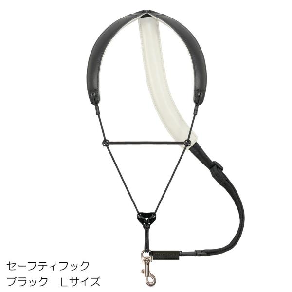 BREATHTAKING ブレステイキング サックス ストラップ ライザプレミアムII-R ブラック Lサイズ 【セーフティフックタイプ】