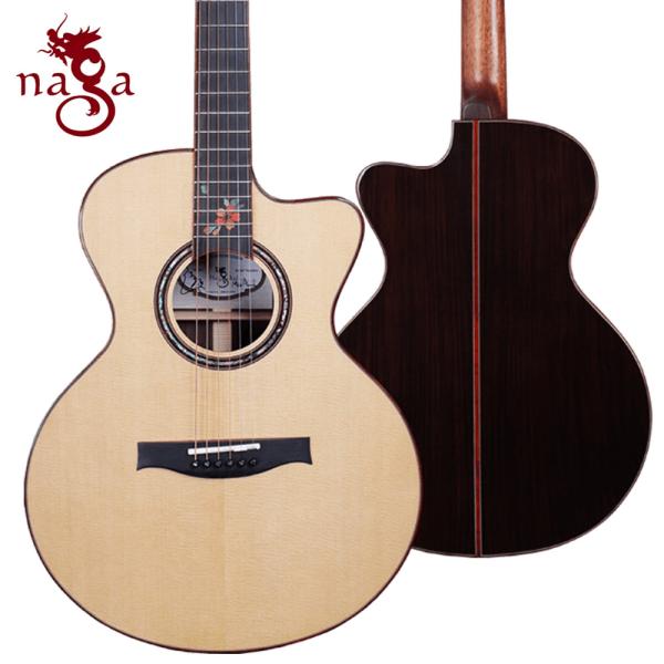 NAGA GUITARS アコースティック ギター SSJW-26MK Small Jumbo / 岸部氏シグネチュア ローズウッドサイド＆バック