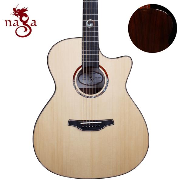 NAGA GUITARS アコースティック ギター S-20GAC / ローズウッドS＆B、カッタウェイ仕様 【お取り寄せ/受注後納期連絡】