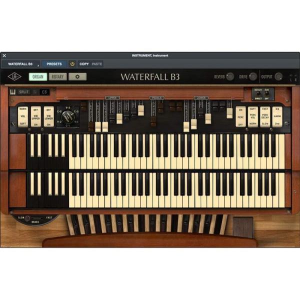 《キャンペーン中 〜11/1まで》Universal Audio Waterfall B3 Organ プラグイン ソフトウェア オルガン《ダウンロード版》