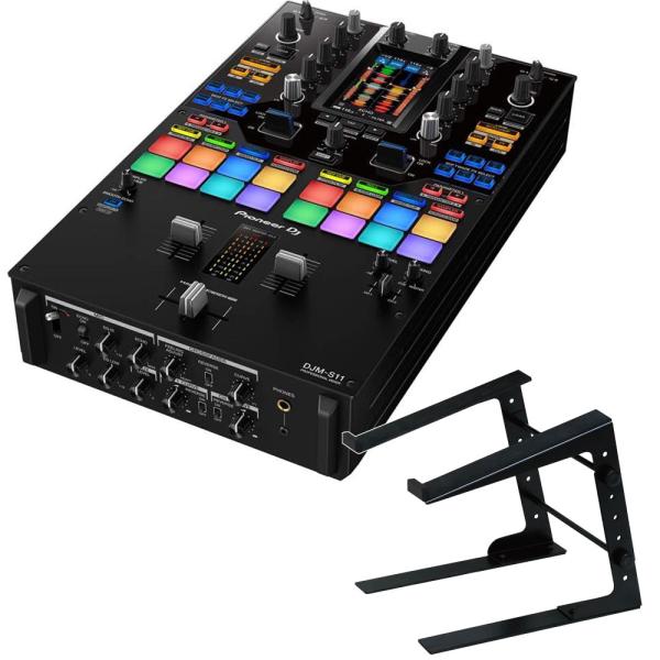 PIONEER DJミキサー DJM-S11 + PCスタンド セット【rekordbox / Serato DJ Pro 対応】