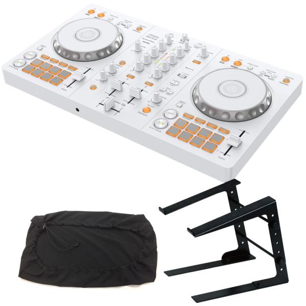 Pioneer DJコントローラー DDJ-FLX4-W (ホワイト) + PCスタンド ダスト