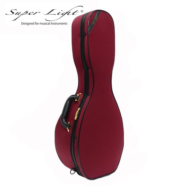 スーパーライト (Super Light) ラウンドマンドリン用 ケース バーガンディ 軽量 セミハードケース SL-MN RED 【ロックスライダー採用モデル】