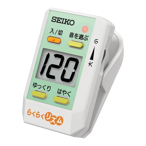 他サイト： SEIKO セイコー クリップ式 らくらくリズム DM51RH トレーニング用メトロノーム 大きな数字 日本語表示 かんたん設定 ウォーキングや体操、リハビリにの商品画像