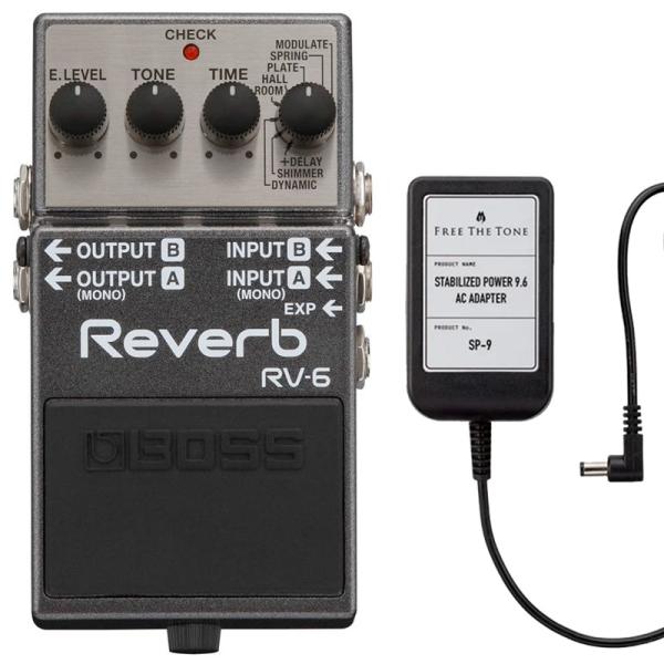 BOSS ボス RV-6 Reverb リバーブ + ACアダプター FREE THE TONE