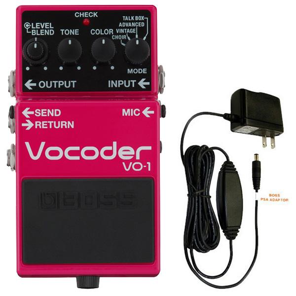 BOSS コンパクトエフェクター VO-1 Vocoder ボコーダー + 純正アダプター PSA-100S2 セット