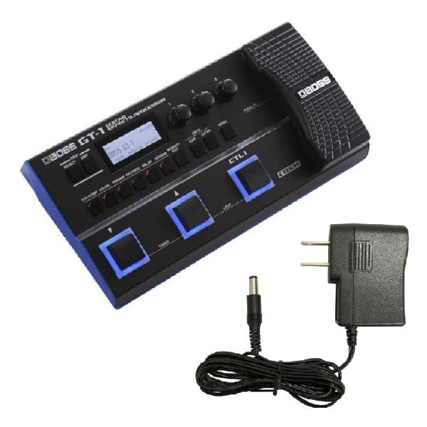 BOSS GT-1 アダプター付き マルチエフェクター BOSS マルチエフェクター GT-1 + 汎用 9V アダプター セット : 三木