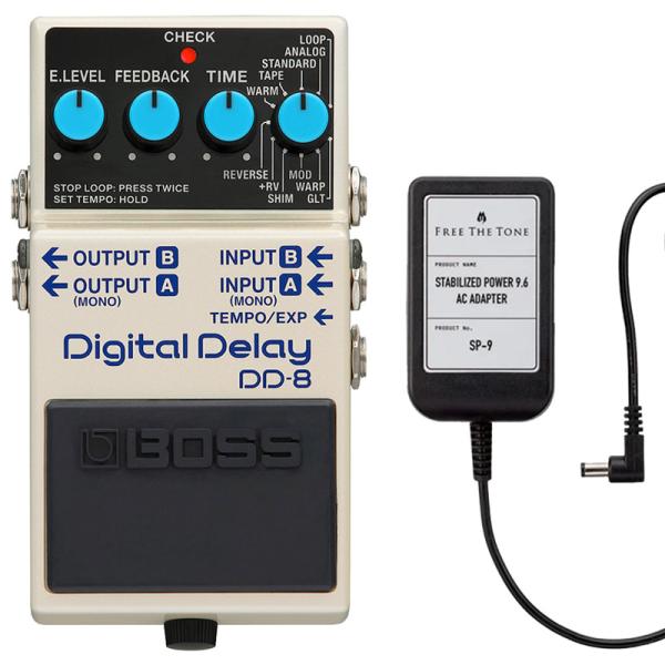 BOSS ボス DD-8 Digital Delay ディレイ + ACアダプター FREE THE TONE SP-9 セット