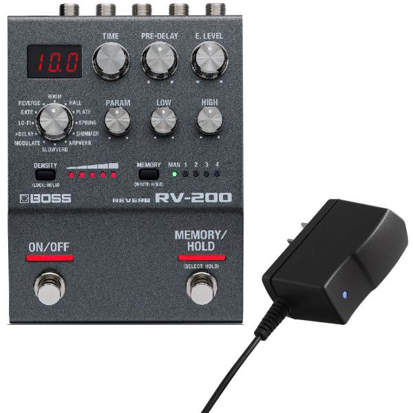 BOSS ボス RV-200 Reverb リバーブ + PSA100S2 純正アダプター セット