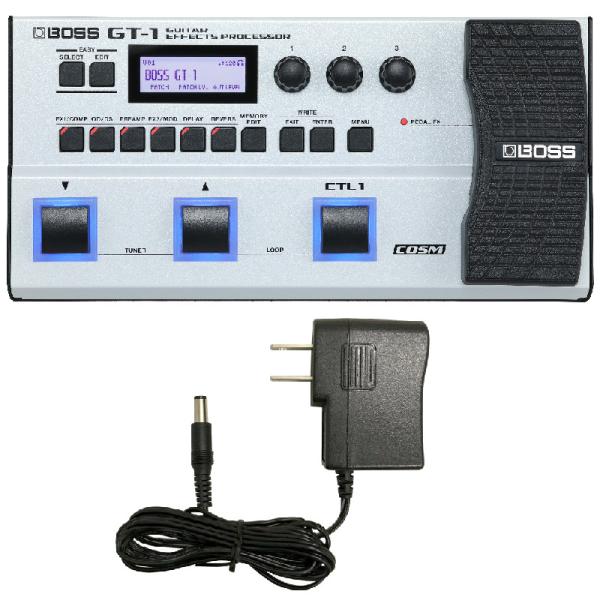 BOSS GT-1 ギター マルチエフェクター 限定ホワイト 電源アダプター付き BOSS マルチエフェクター GT-1-WH《限定生産 ホワイト カラー 》+ 汎用