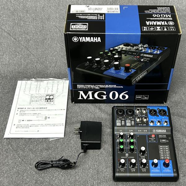 在庫あり 即納可能》YAMAHA MG06 コンパクト ミキサー 最大2Mic