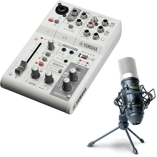 marantz/MPM-1000/YAMAHA/AG03 Mk2/マイク/オーディオインターフェース