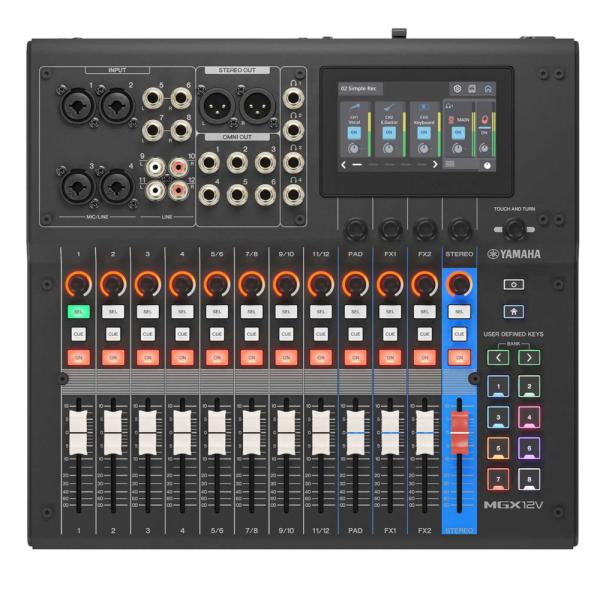 YAMAHA ヤマハ MGX12V (Black) デジタルミキシングコンソール 18チャンネル