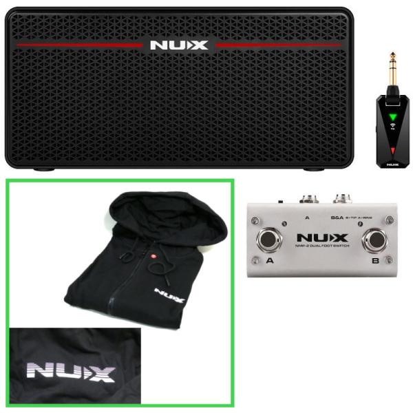 《創業200周年謝恩 オリジナルパーカー付》 NUX ニューエックス Mighty Space 多彩なエフェクト、アンプモデル、キャビネットIRを内蔵したワイヤレス 30W アンプ
