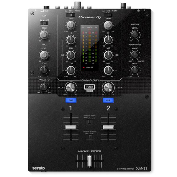 PIONEER DJ ミキサー DJM-S3 美品 中古品】Pioneer DJ/DJミキサー/DJM-S3 -DJ機材アナログレコード